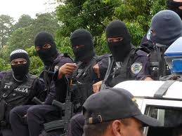 Masked persons may or may not be members of the official police force here in Mexico. Numerous crimes are committed daily by those dressed much like those pictured here.