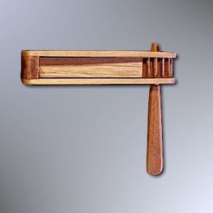 This wooden instrument makes an incredible noise.