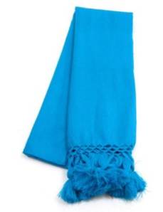 Leos Imports Mexican Rebozo Shawl (Aqua Solid)