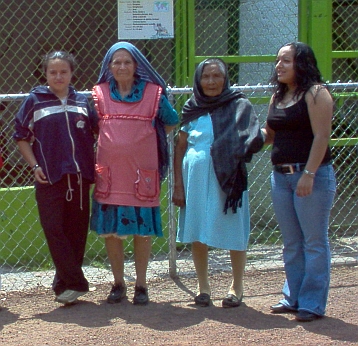 still wearing rebozos