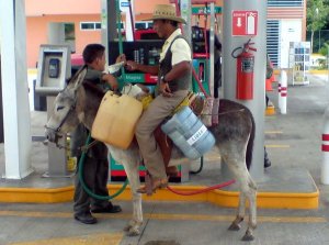 It is not uncommon to send a representative to get gas for rural communities that are not near a PenMex
