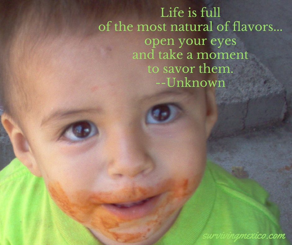 Life is full of the most natural of flavors...open your eyesand take a momentto savor them.