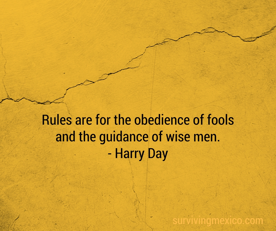 Rules are for the obedience of fools and the guidance of wise men. - Harry Day (1)