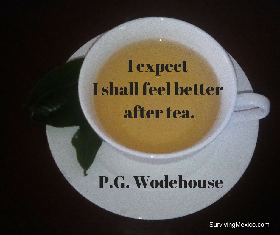 I expect I shall feel better after tea.